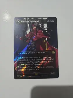 Vincent Valentine 0528 (Borderless Surge Foil) Final Fantasy MTG - Double Sided - Image 1