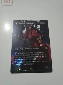 Vincent Valentine 0528 (Borderless Surge Foil) Final Fantasy MTG - Double Sided - Image 2