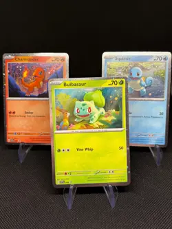 Pokemon Scarlet & Violet 151: Poster Collection Black Star Promo Starters Set NM - Image 1