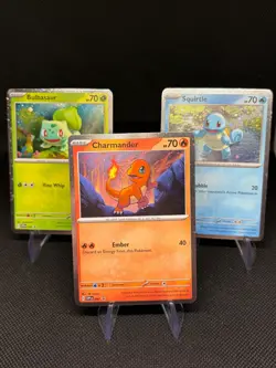 Pokemon Scarlet & Violet 151: Poster Collection Black Star Promo Starters Set NM - Image 2