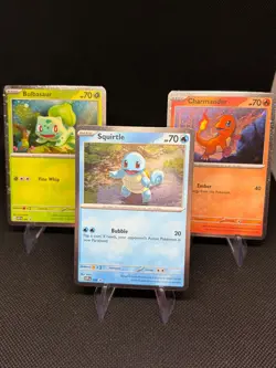 Pokemon Scarlet & Violet 151: Poster Collection Black Star Promo Starters Set NM - Image 3