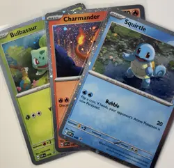 Pokemon Scarlet & Violet 151: Poster Collection Black Star Promo Starters Set NM - Image 1