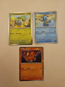 Pokemon Scarlet & Violet 151: Poster Collection Black Star Promo Starters Set - Image 1