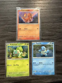 Pokemon Scarlet & Violet 151: Poster Collection Black Star Promo Starters Set - Image 1