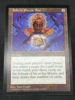 Magic the Gathering MTG Teferi's Puzzle Box Artifact Visions Rare - Image 1