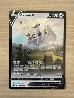 Pokemon Card Arceus V SWSH204 Alternate Art Full Holo Promo - NM / M - Image 1
