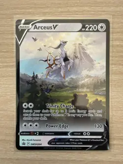 Pokemon Card Arceus V SWSH204 Alternate Art Full Holo Promo - NM / M - Image 3