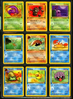 1999 Pokemon 1ST EDITION Fossil Set COMPLETE Non Holo COMMON Cards Lot KABUTO + - Image 2