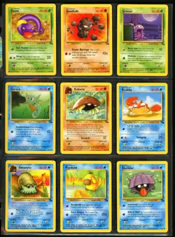 1999 Pokemon JUNGLE & FOSSIL Set COMPLETE Unlimited Edition COMMON Cards Lot NM+ - Image 3
