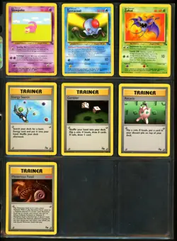 1999 Pokemon JUNGLE & FOSSIL Set COMPLETE Unlimited Edition COMMON Cards Lot NM+ - Image 5