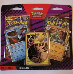 1-Pokemon 2 Pack Blister Pack - Team Rocket's Articuno, Zapdos & Tyranitar Cards - Image 1