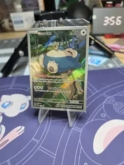 Pokemon TCG Snorlax Promo Scarlet & Violet 151 Black Star Holo Card Sealed - Image 3