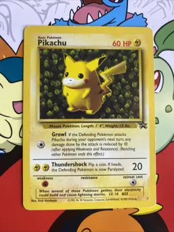 Pokemon Card - WoTC Black Star #1 Pikachu Ivy LP - Image 1