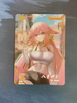 UR-018 Yae Miko Genshin Impact Goddess Story Anime Girl TCG Waifu Card - Image 1