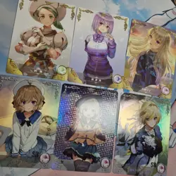 6 Cards - Goddess Story TCG NS-1M14 - Waifu Anime Girls - Image 3