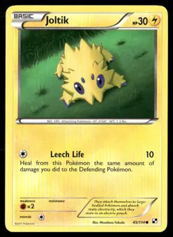 2011 Black & White Set Pokemon Card 045 Joltik LP - Image 1
