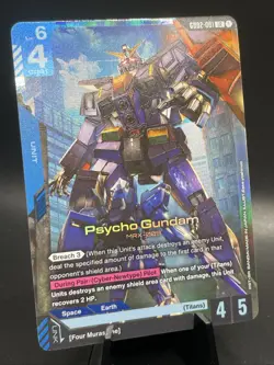 Gundam Card Game Psycho Gundam GD02-001 LR Dual Impact - Unit - Near Mint - Image 1