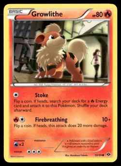 2012 Next Destinies Set Pokemon Card 010 Growlithe NM - Image 1