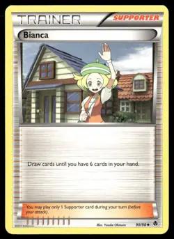 2011 Emerging Powers Set Pokemon Card 90 Bianca LP - Image 1