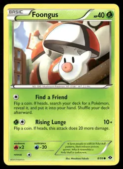 2012 Next Destinies Set Pokemon Card 008 Foongus NM - Image 1