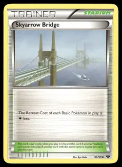 2012 Next Destinies Set Pokemon Card 091 Skyarrow Bridge LP - Image 1