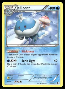 2012 Boundaries Crossed Set Pokemon Card 045 Jellicent LP - Image 1