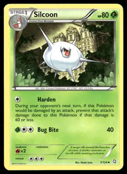 2012 Dragons Exalted Set Pokemon Card 007 Silcoon NM - Image 1