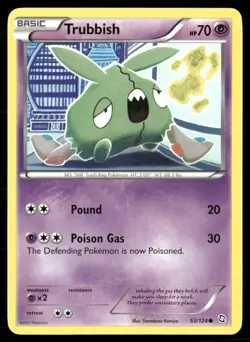 2012 Dragons Exalted Set Pokemon Card 053 Trubbish NM - Image 1