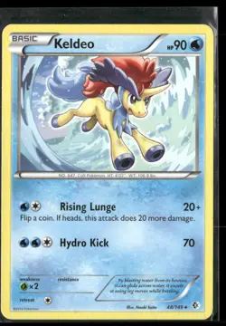 2012 Boundaries Crossed Set Pokemon Card 048 Keldeo LP - Image 1