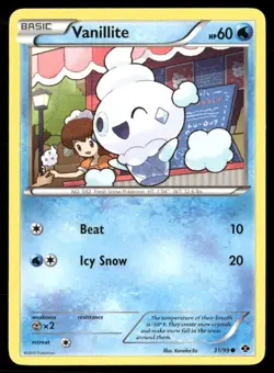 2012 Next Destinies Set Pokemon Card 031 Vanillite LP - Image 1