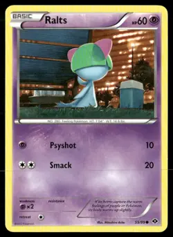 2012 Next Destinies Set Pokemon Card 055 Ralts NM - Image 1