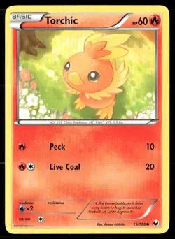 2012 Dark Explorers Set Pokemon Card 015 Torchic NM - Image 1