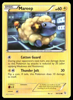 2012 Dragons Exalted Set Pokemon Card 038 Mareep NM - Image 1