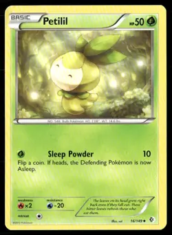 2012 Boundaries Crossed Set Pokemon Card 016 Petilil LP - Image 1