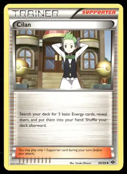 2012 Next Destinies Set Pokemon Card 086 Cilan LP - Image 1