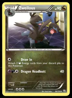 2012 Dragons Exalted Set Pokemon Card 096 Zweilous NM - Image 1