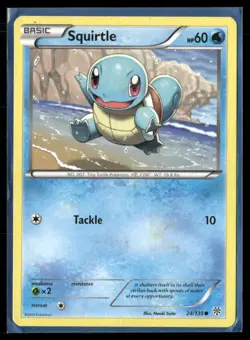 2013 Plasma Storm Set Pokemon Card 024 Squirtle LP - Image 1