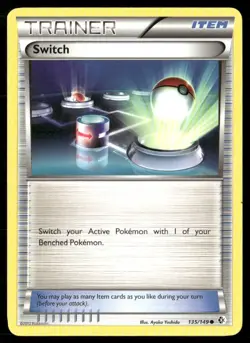 2012 Boundaries Crossed Set Pokemon Card 135 Switch LP - Image 1