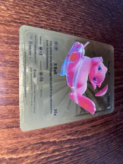 Pokemon CUSTOM 'Mew V' Gold Foil Card Single Limited Edition - Image 5