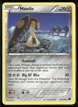 2013 Plasma Freeze Set Pokemon Card 080 Mawile LP - Image 1