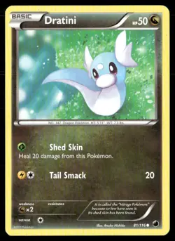 2013 Plasma Freeze Set Pokemon Card 081 Dratini LP - Image 1