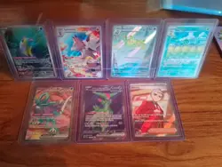 Pokemon tcg various set 7 card bundle Inc Bruxish Illustration 200/191 - Image 1