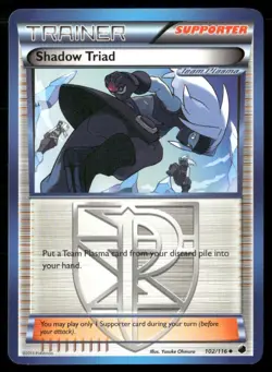 2013 Plasma Freeze Set Pokemon Card 102 Shadow Triad LP - Image 1