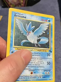 Pokemon TCG Articuno Fossil Holo Unlimited Rare Card 2/62 - Image 2
