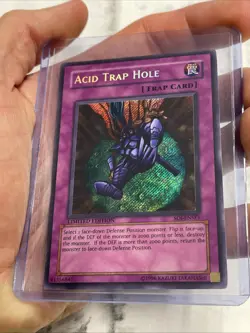 Yu-Gi-OH! Acid Trap Hole SOI-ENSE1 Limited Edition Secret Rare LP/NM Holo Card - Image 1