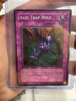 Yu-Gi-OH! Acid Trap Hole SOI-ENSE1 Limited Edition Secret Rare LP/NM Holo Card - Image 2
