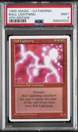 1995 MTG 4TH ED BALL LIGHTNING PSA 9 - Image 1