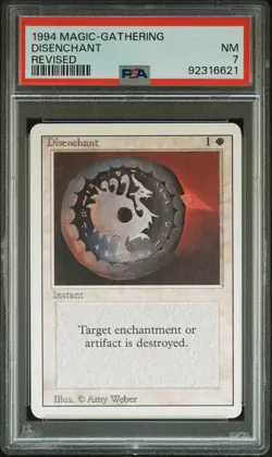 1994 MTG REVISED DISENCHANT PSA 7 - Image 1