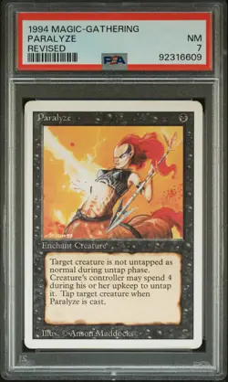 1994 MTG REVISED PARALYZE PSA 7 - Image 1