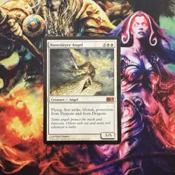 MTG Magic the Gathering Baneslayer Angel (7/255) Magic 2010 HP/DMG - Image 1
